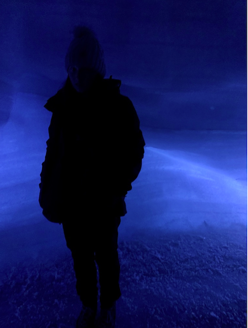 freelance tech content marketing writer at Langjokull glacier Iceland